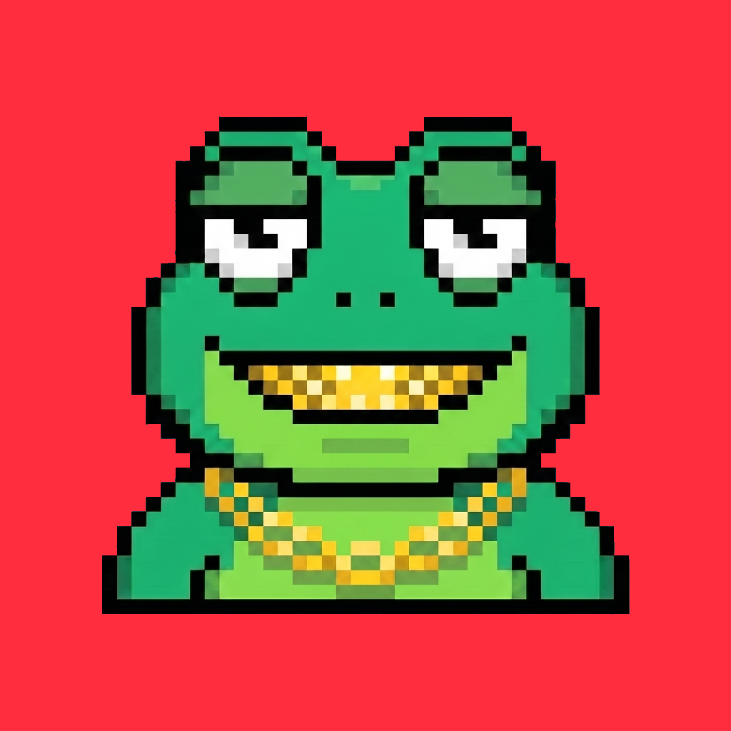 Frongz pixel-art frog