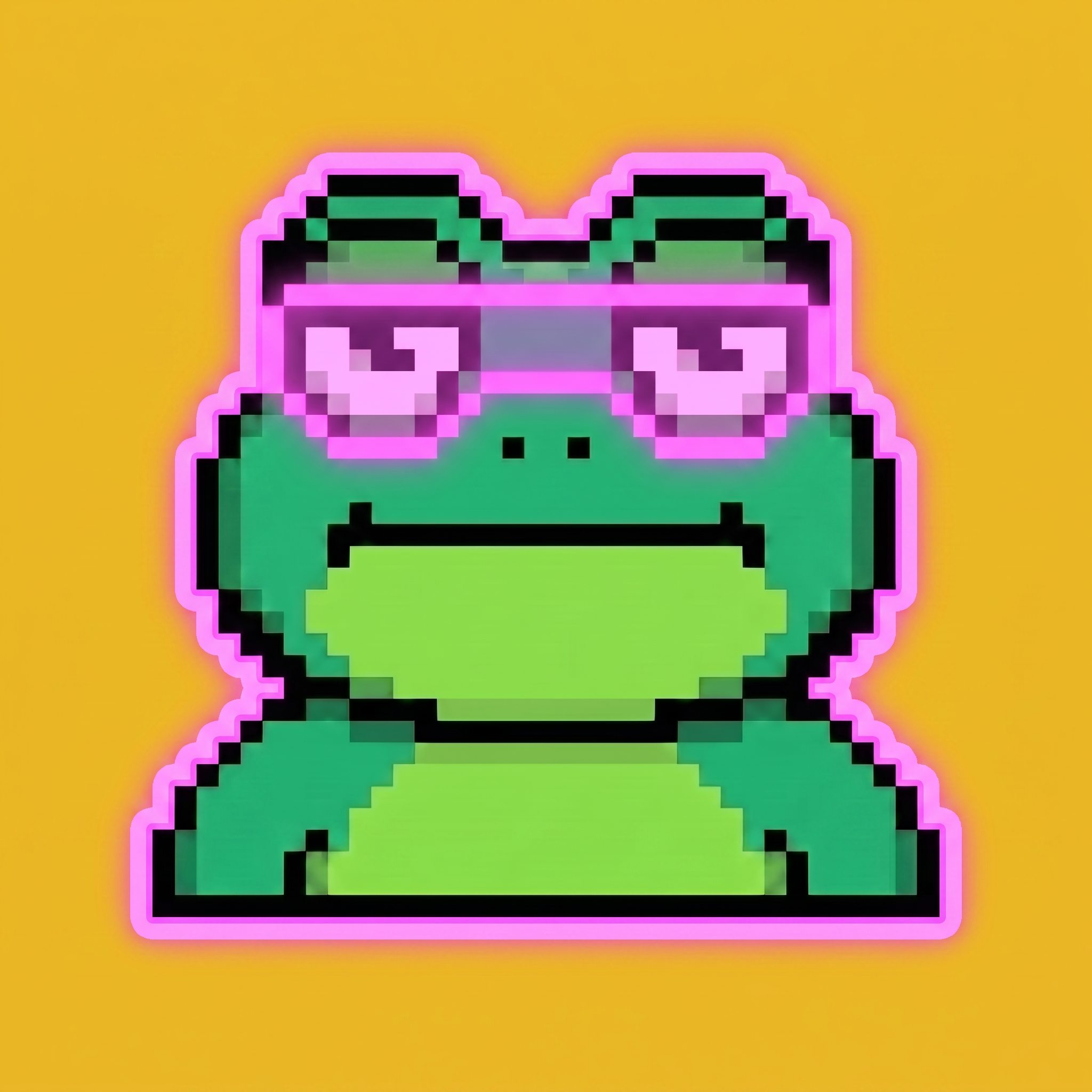 Frongz pixel-art frog